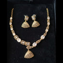 FS Collection Premium American Diamond Statement Necklace Set