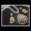 FS Collection Royal Look Pota Stone And Pearl Long Necklace Set