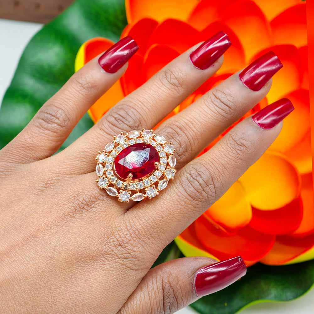 FS Collection Luxury American Diamond Statement Rings