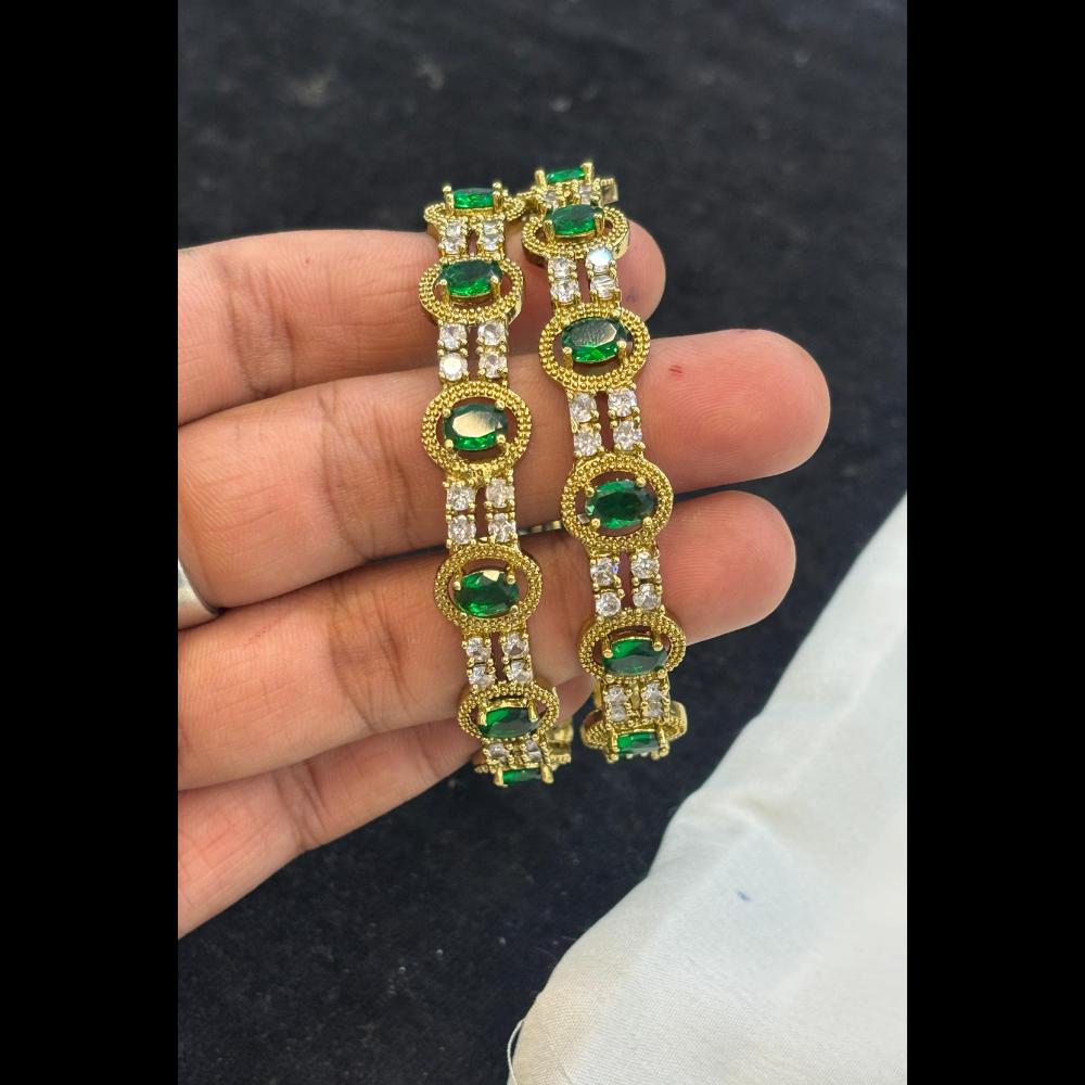 FS Collection Classic American Diamond Bangles Set