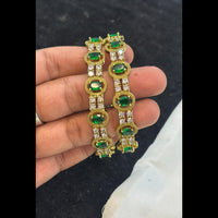 FS Collection Classic American Diamond Bangles Set