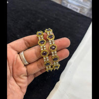 FS Collection Classic American Diamond Bangles Set