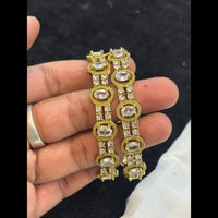 FS Collection Classic American Diamond Bangles Set