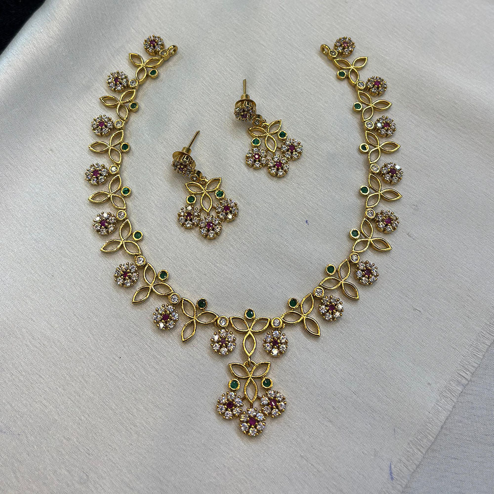 FS Collection Royal Look Austrian Stone Necklace Set