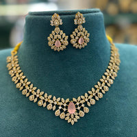 FS Collection Royal Look American Daimond And Austrian Stone Necklace Set