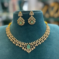 FS Collection Royal Look American Daimond And Austrian Stone Necklace Set