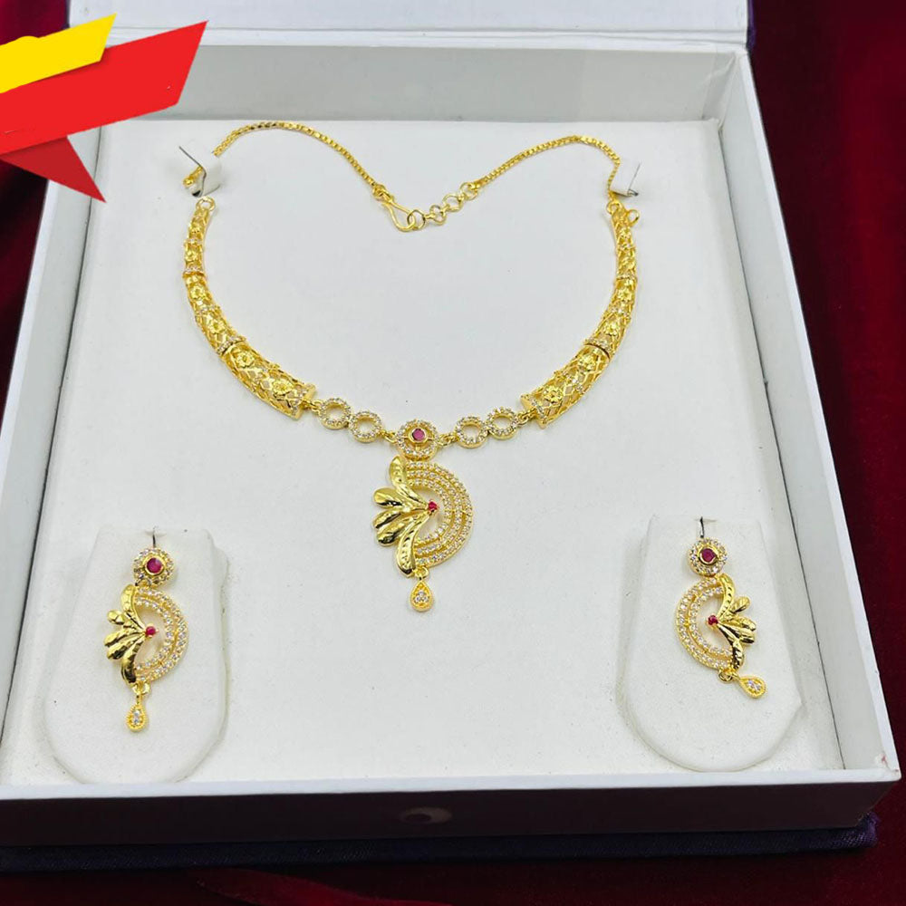 FS Collection Royal Look Austrian Stone Necklace Set