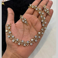 FS Collection Royal Look Crystal Stone Necklace Set