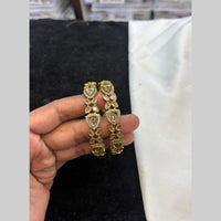 FS Collection Premium Austrian Stone And Crystal Stone Bangles Set