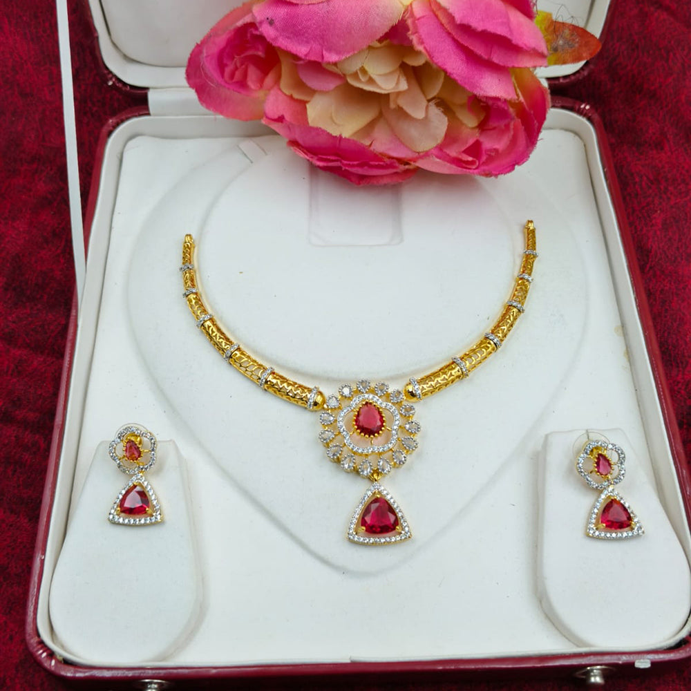 FS Collection Royal Look Austrian Stone Necklace Set