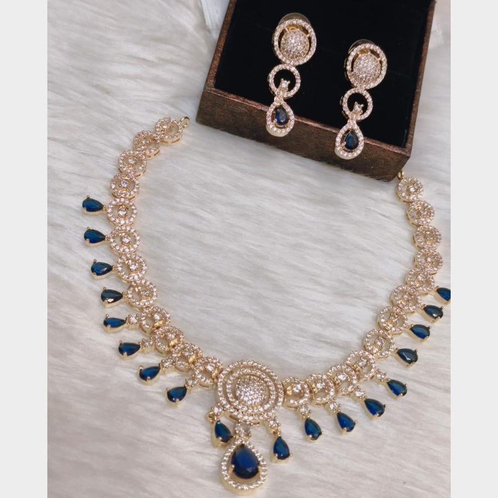 FS Collection Exclusive American Diamond Necklace Set