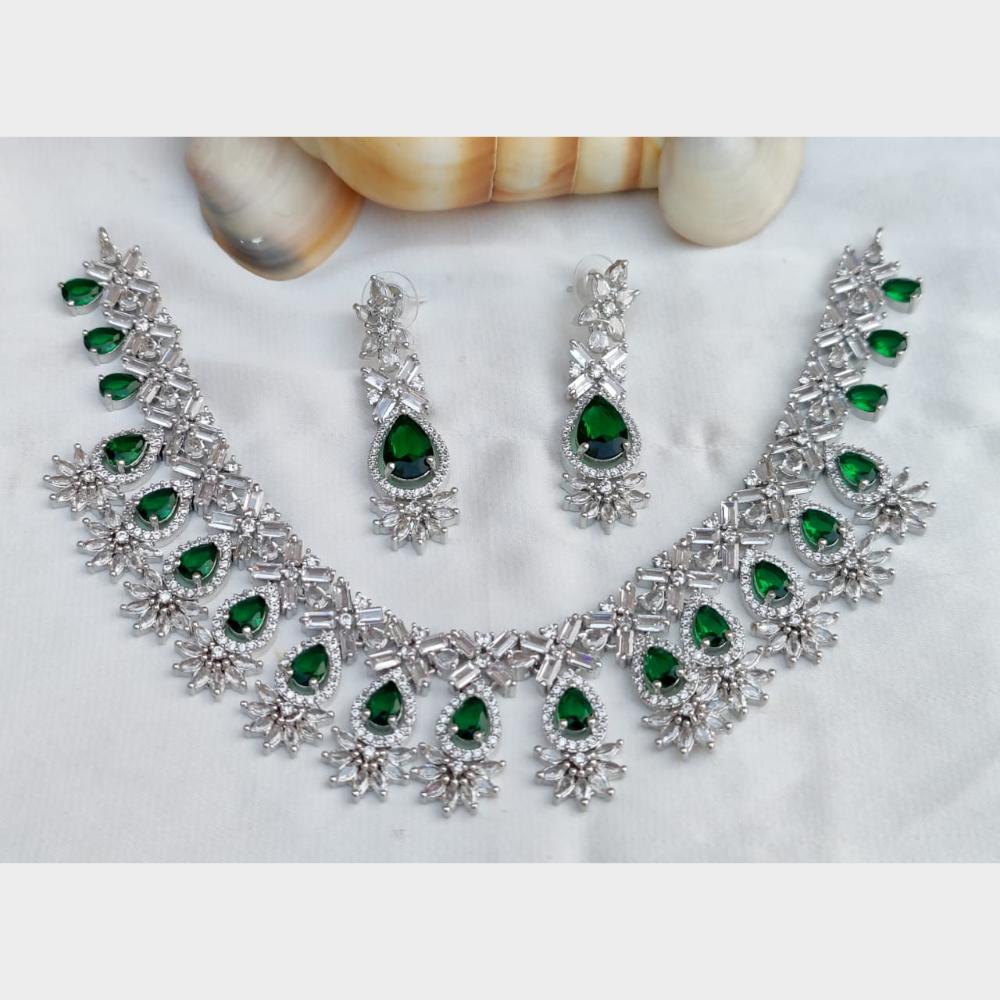 FS Collection Exclusive American Diamond Necklace Set