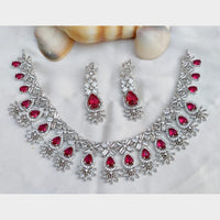 FS Collection Exclusive American Diamond Necklace Set