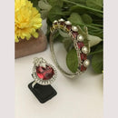 FS Collection Elegant American Diamond Bracelet And Ring Matching Combo Set 