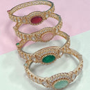 FS Collection Designer Polki Kundan Openable Kada Bracelet