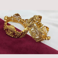 FS Collection Heritage Style Pota Stone Openable Bangles Set