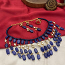 FS Collection Luxury Kundan Stone And Beads Necklace Set