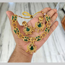 FS Collection Traditional Pota Stone And Pearl Necklace Set