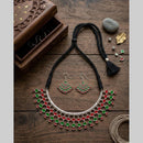 FS Collection Boho Oxidised Necklace Set
