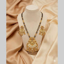FS Collection Modern Ethnic Pota Stone And Meenakari Mangalsutra