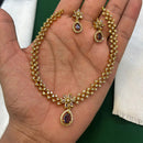 FS Collection Glamorous Crystal Stone Necklace Set