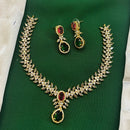 FS Collection Glamorous Crystal Stone Necklace Set