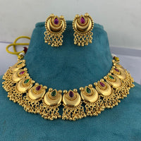 FS Collection Graceful Pota Stone And Pearl Necklace Set