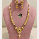 FS Collection Graceful Pota Stone And Pearl Necklace Set