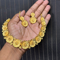 FS Collection Glamorous Floral Design Necklace Set