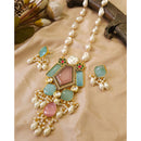 FS Collection Glamorous Pota Stone And Beads Necklace Set