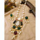 FS Collection Glamorous Pota Stone And Beads Necklace Set