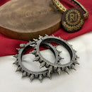 FS Collection Elegant Ethnic Oxidised Plated Openable Bangle Set