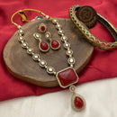 FS Collection Glamorous Pota Stone Necklace Set