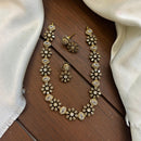 FS Collection Glamorous Crystal Stone Necklace Set