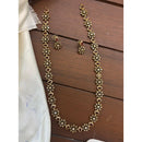 FS Collection Glamorous Crystal Stone Long Necklace Set