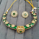 FS Collection Pota Stone And Austrian Stone Designer Necklace Set
