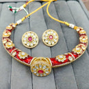 FS Collection Pota Stone And Austrian Stone Designer Necklace Set