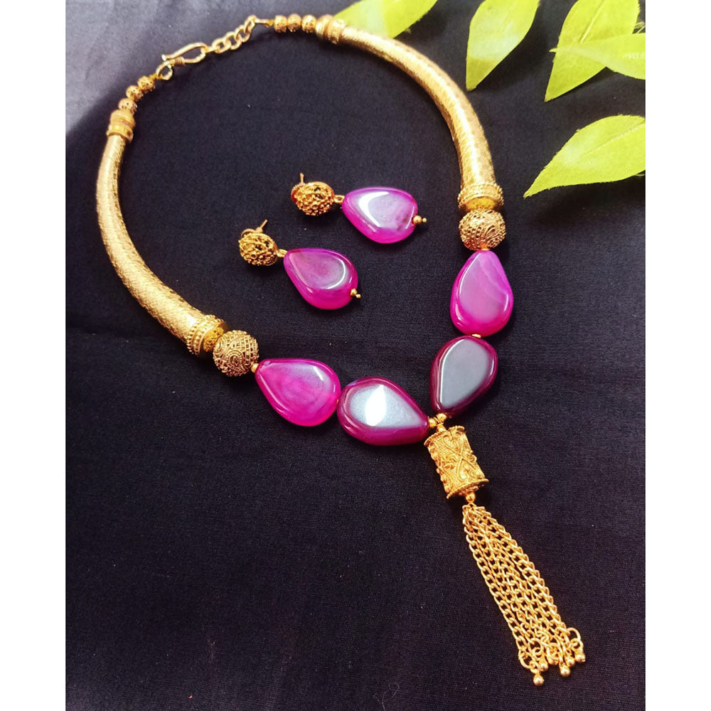 FS Collection Elegant Beads Jewellery Necklace Set
