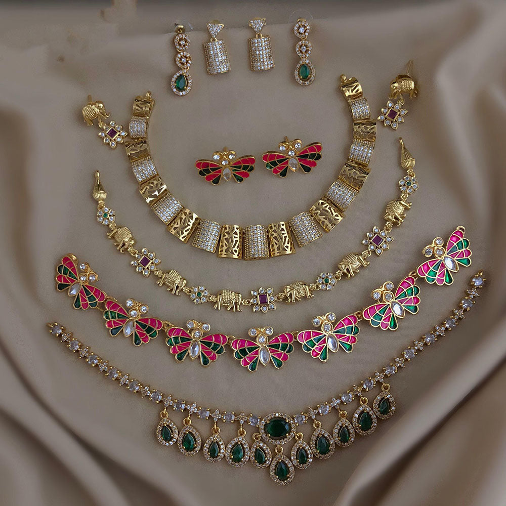 FS Collection Royal Austrian Stone Jewellery Combo Set