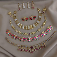 FS Collection Royal Austrian Stone Jewellery Combo Set