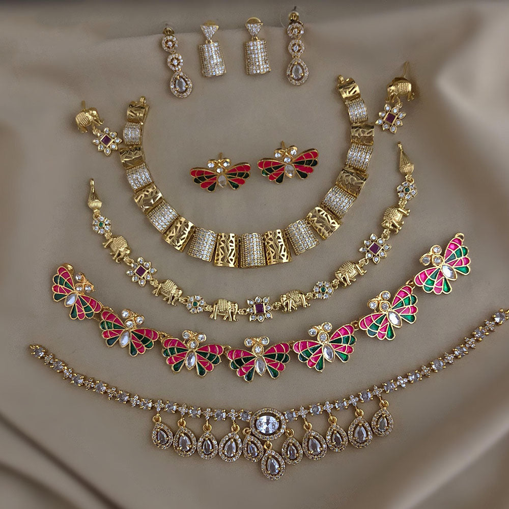 FS Collection Royal Austrian Stone Jewellery Combo Set