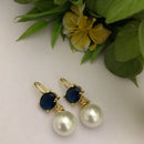 FS Collection Crystal Stone Designer Hook Earrings