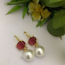 FS Collection Crystal Stone Designer Hook Earrings