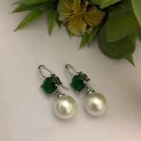 FS Collection Crystal Stone Designer Hook Earrings
