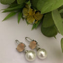 FS Collection Crystal Stone Designer Hook Earrings
