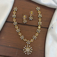 FS Collection Premium Austrian Stone And Crystal Stone Necklace Set