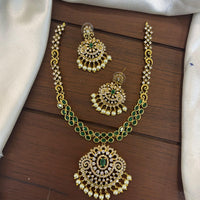 FS Collection Premium Austrian Stone And Crystal Stone Necklace Set