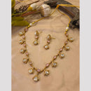 FS Collection Royal Polki Kundan Stone And Pota Stone  Necklace Set