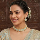 FS Collection Crystal  Stone Choker Necklace Set
