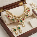 FS Collection Premium Kundan Stone  Necklace Set for Women